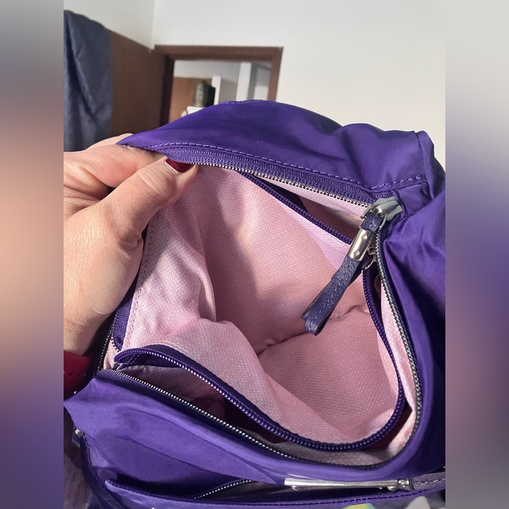 TUMI Voyageur purple Nylon Crossbody Purse - Picture 7 of 8